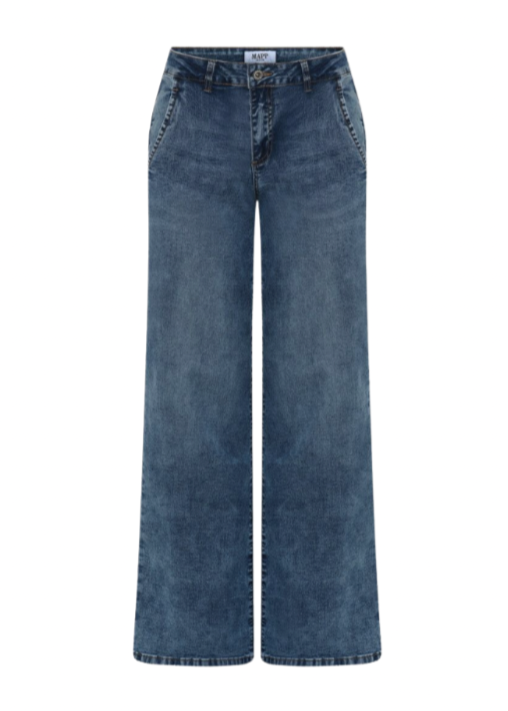 Jeans med skrå lommer