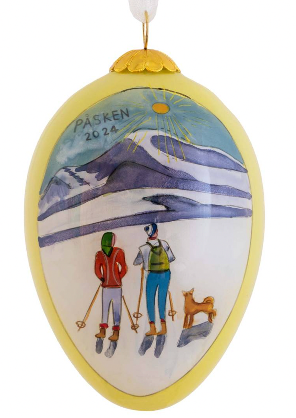 Påskeegg med håndmalt design