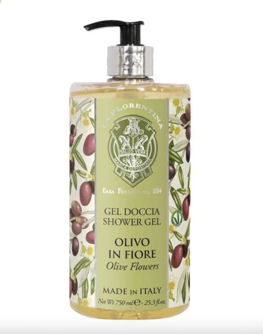 Dusjgele Olive Flowers