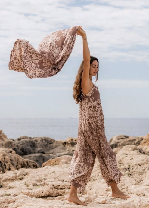 Jumpsuit med lekkert mønster