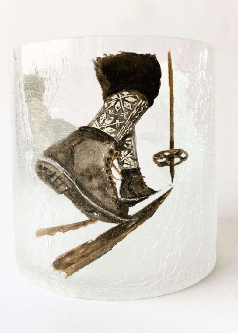 Lysglass frostet skisko