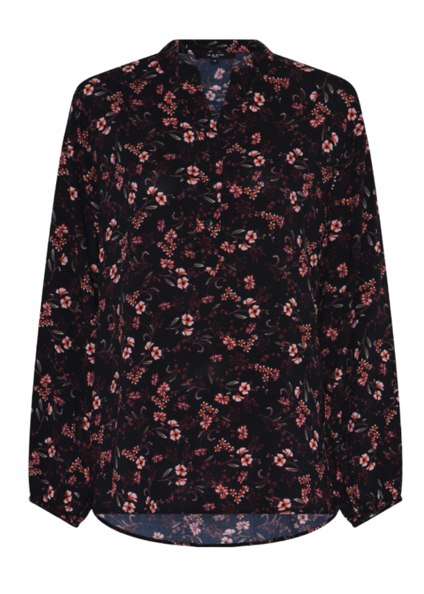 Skjorte med blomsterprint