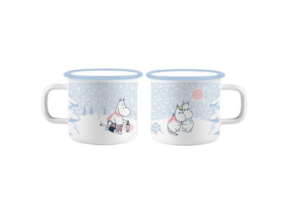Mummi emaljekopp "La det Snø"