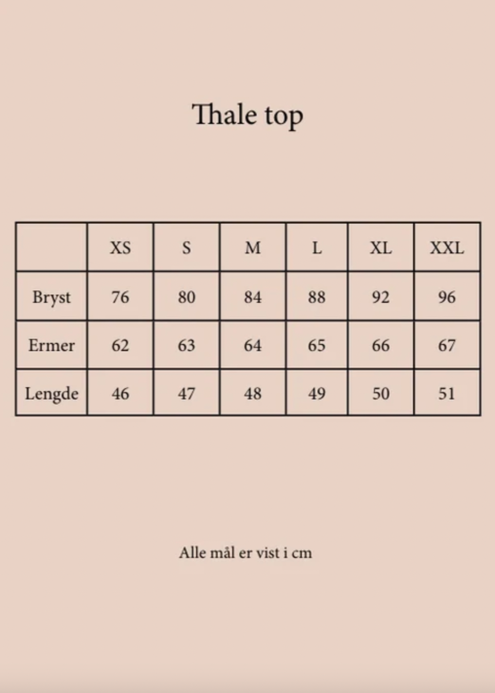 Størrelsesguide