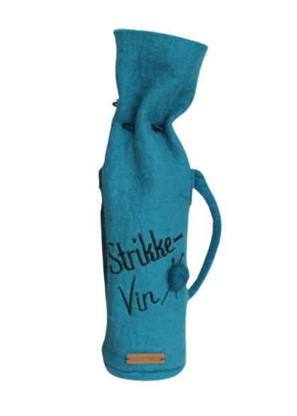 Strikkvin blå