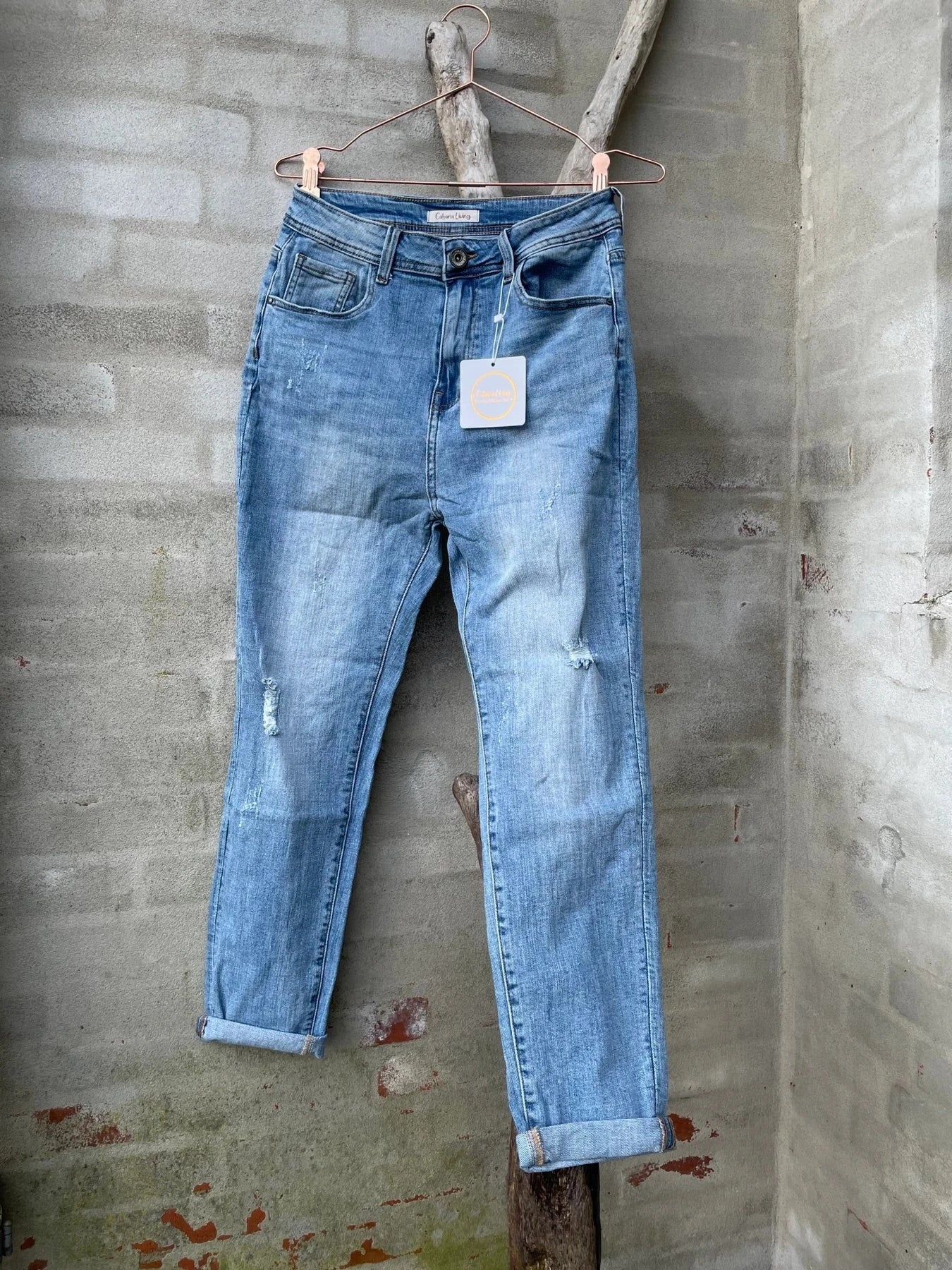 Lys blå jeans
