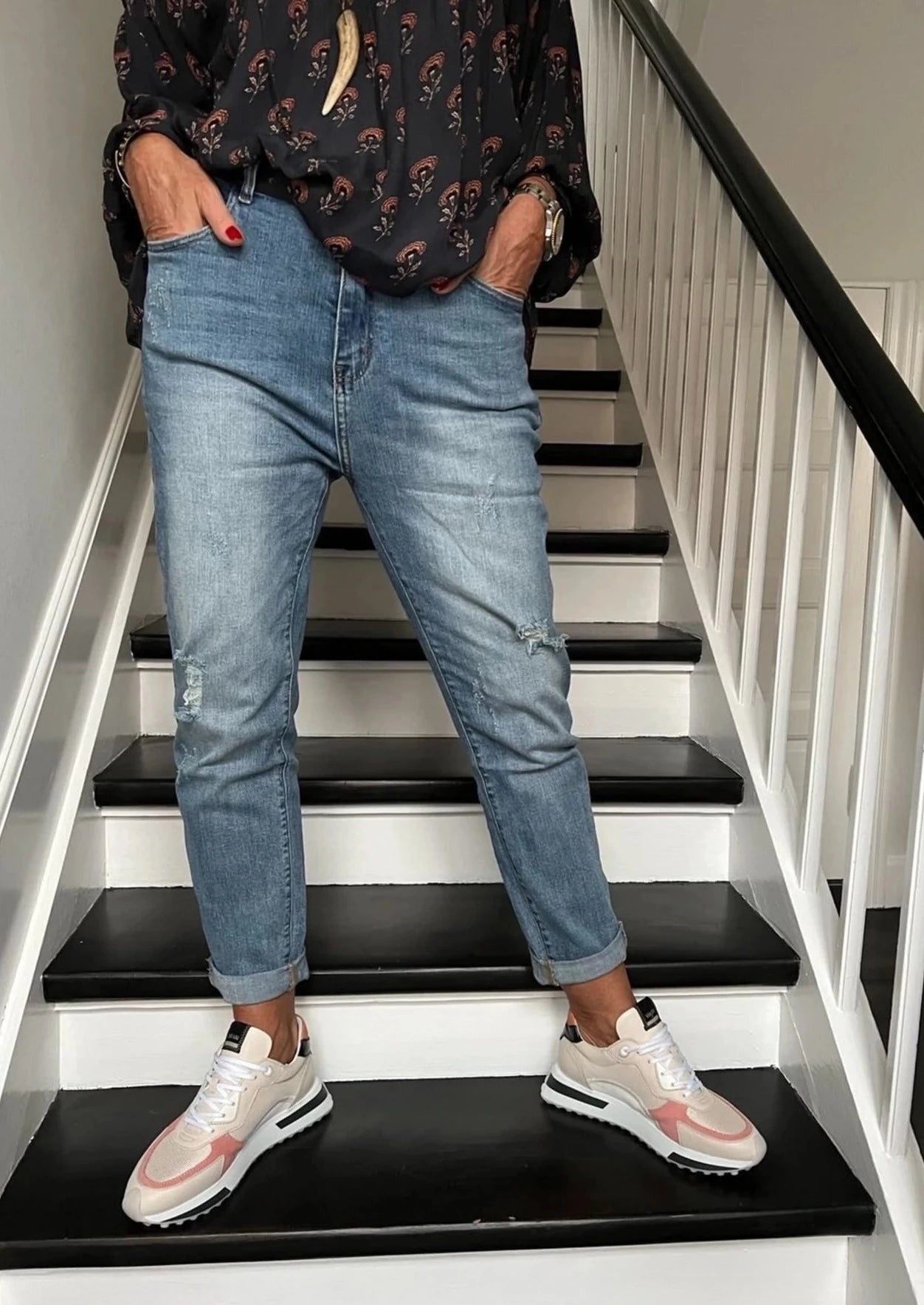 Lys blå jeans