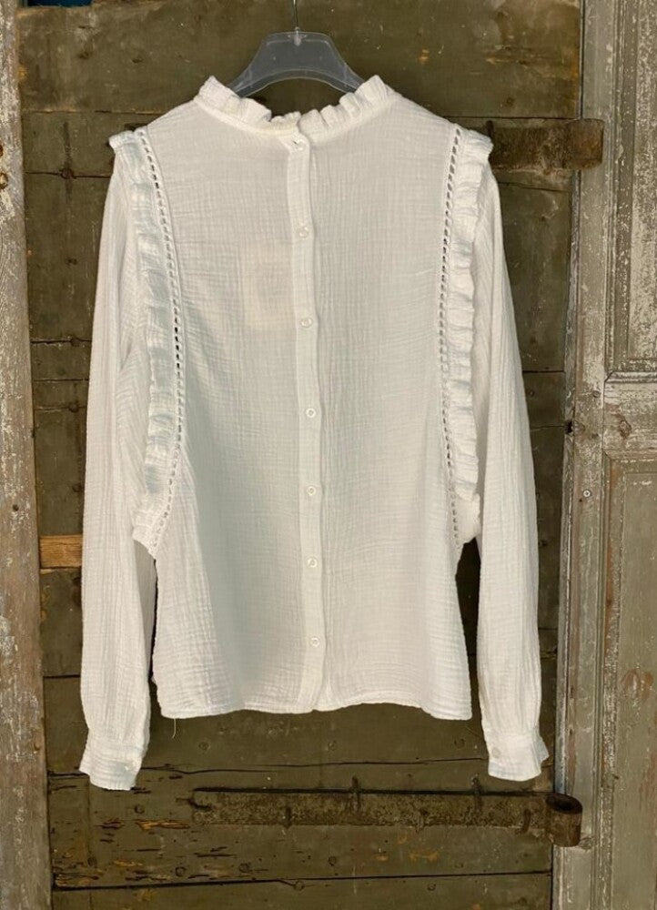 Hvit bluse