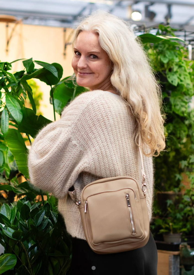 Perfekt citybag i beige