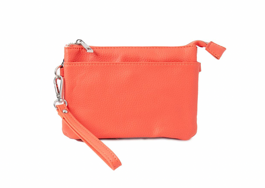 Klassisk korallfarget clutch
