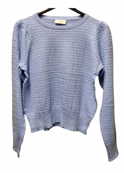 Blå langermet genser