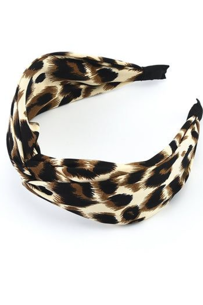 Hårbøyle med leopardmønster