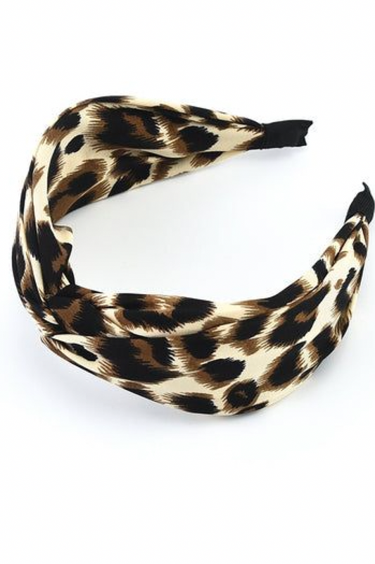 Hårbøyle med leopardmønster