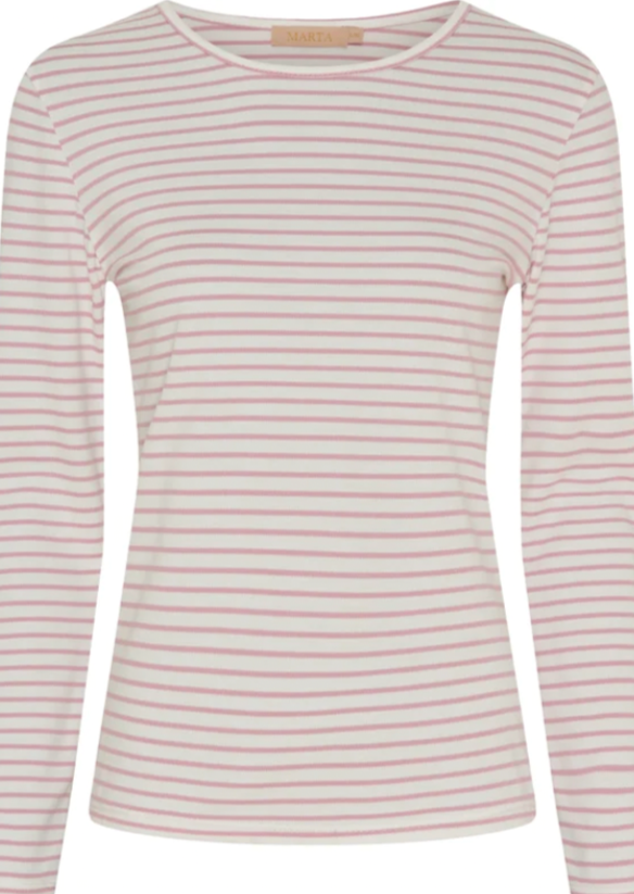 Stripete rosa longsleeve