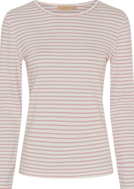 Stripete rosa longsleeve