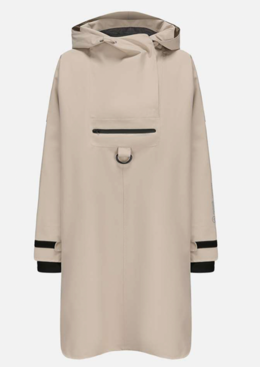 Lekker regnponcho i beige