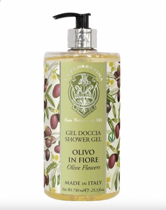 Dusjgele Olive Flowers