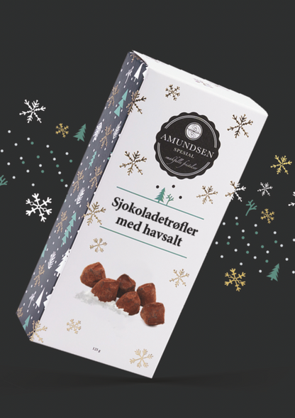 Sjokoladetrøfler med havsalt