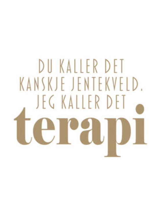 Serviett med tekst