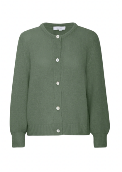 Grønn strikket cardigan