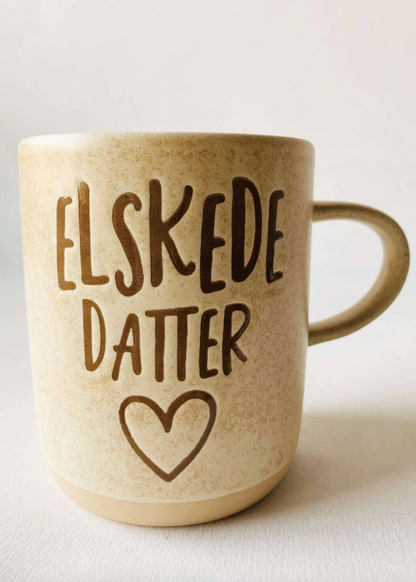 Krus med tekst