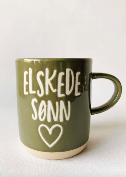 Krus med tekst