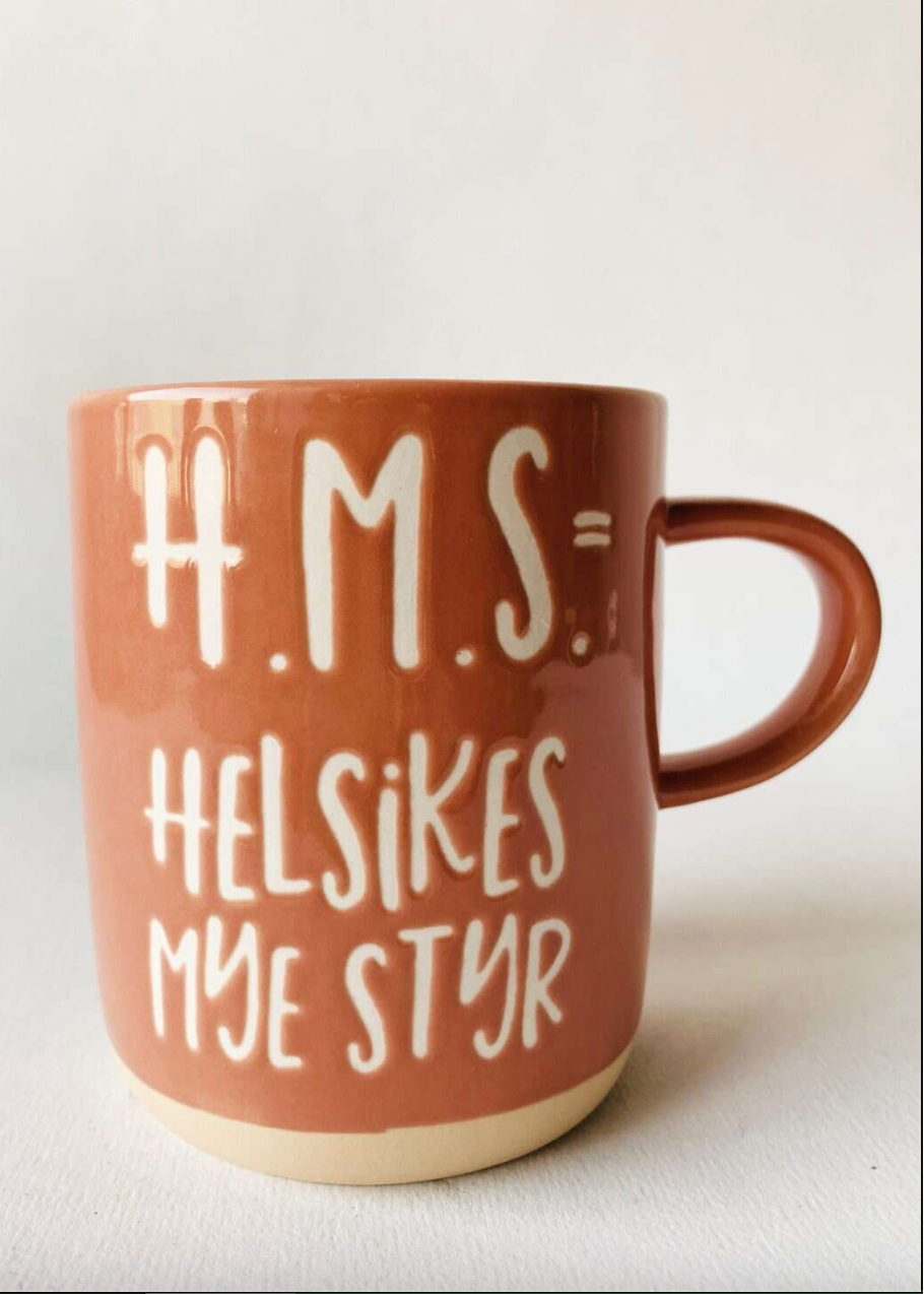 Krus med tekst