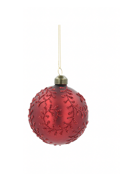 rød julekule