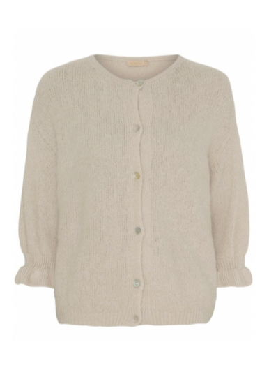 Beige cardigan med knapper