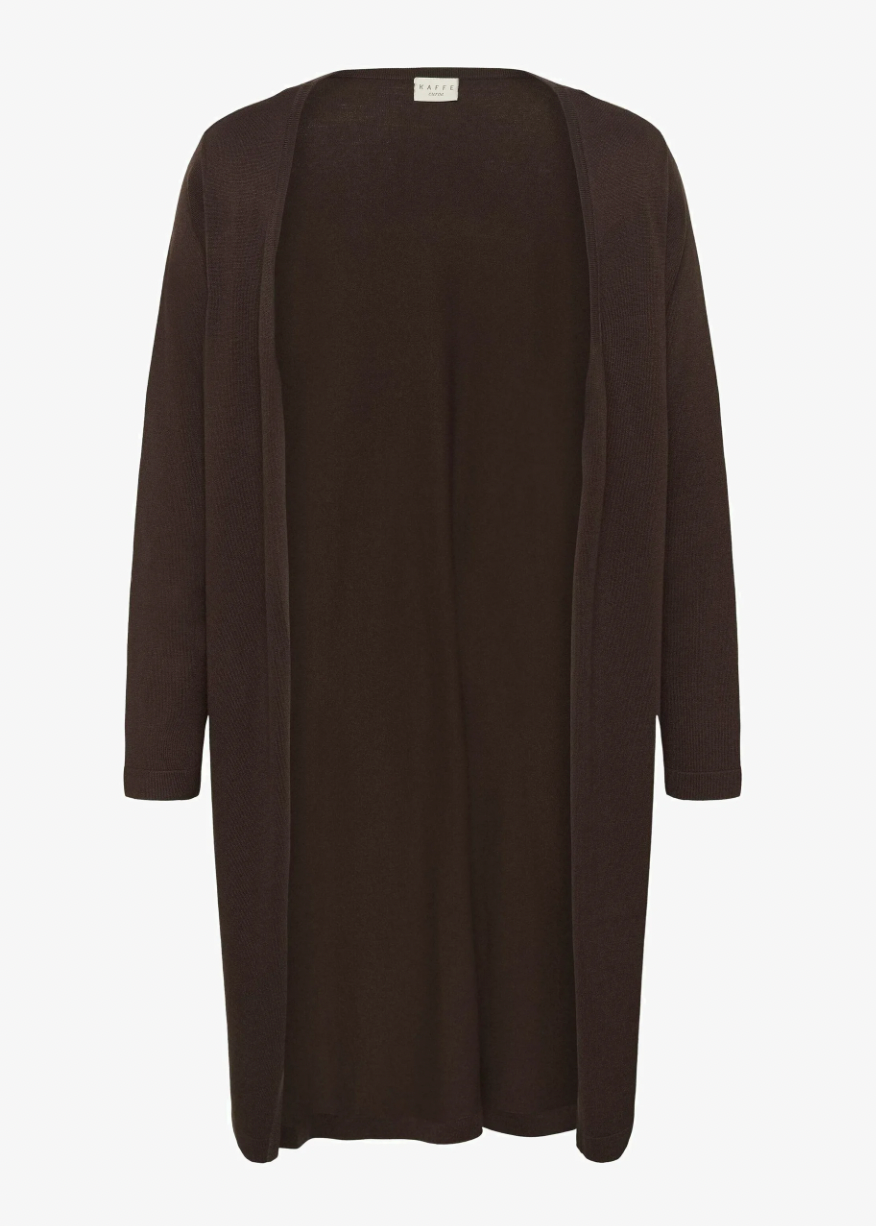 Brun lang cardigan
