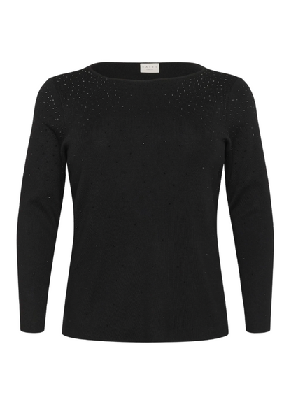 Svart genser med glitter
