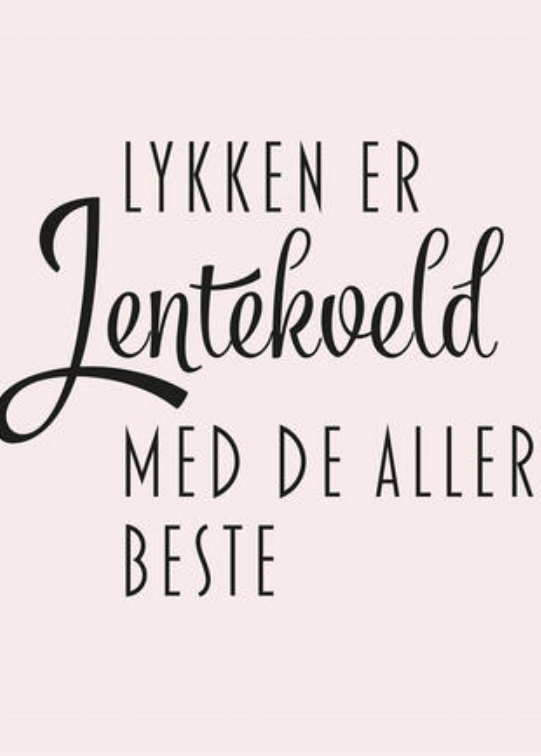 Serviett med tekst