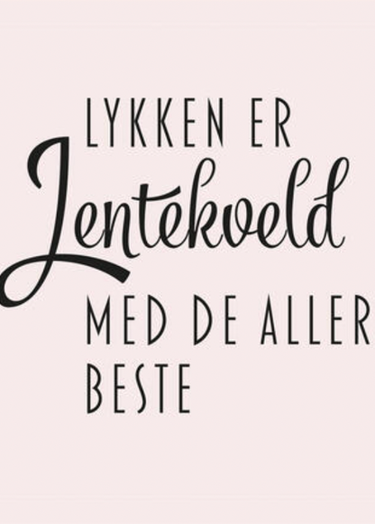 Serviett med tekst