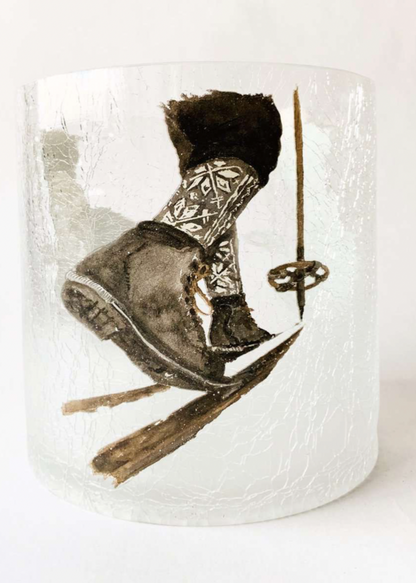 Lysglass frostet skisko