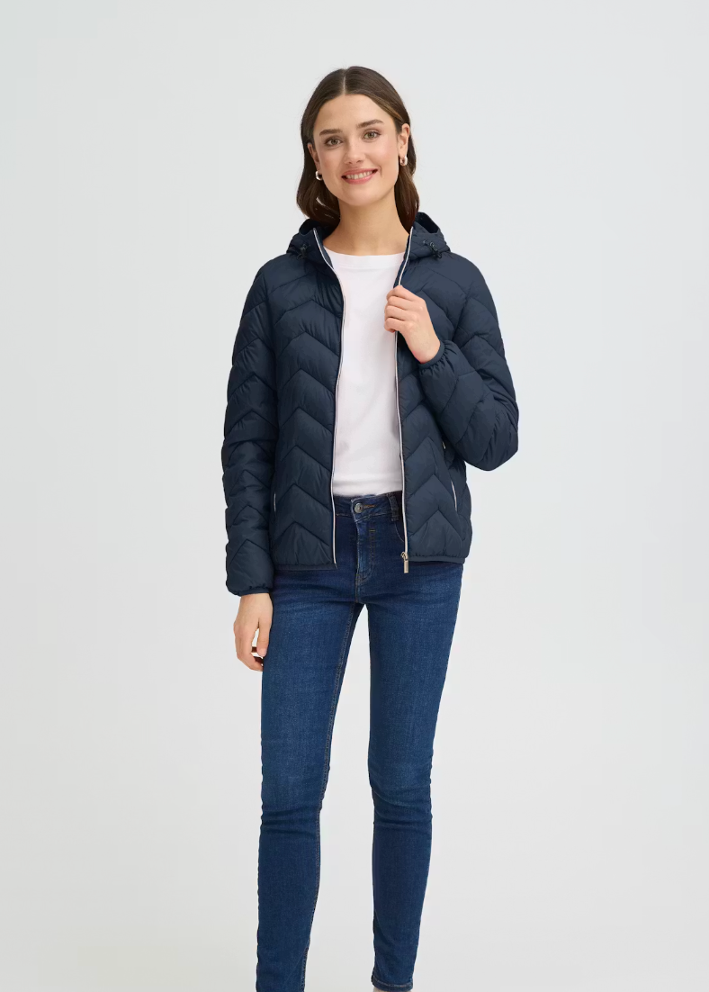 Navy ytterjakke