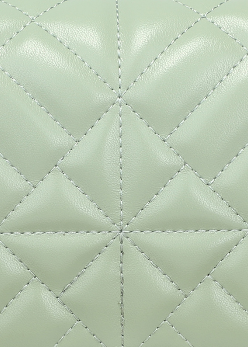 Lys grønn waffel clutch veske