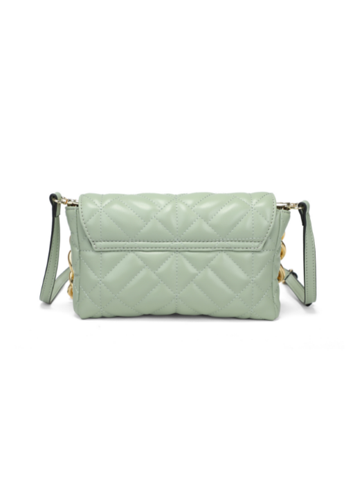 Lys grønn waffel clutch veske