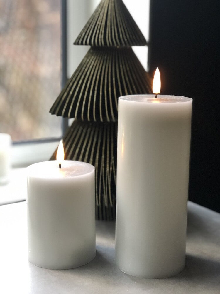 Lysegrå LED kubbelys