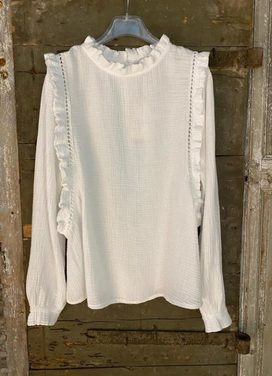 Hvit bluse
