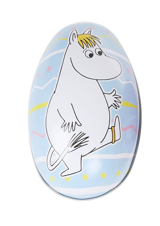 Lyseblått Påskeegg med Snorkfrøken motiv,