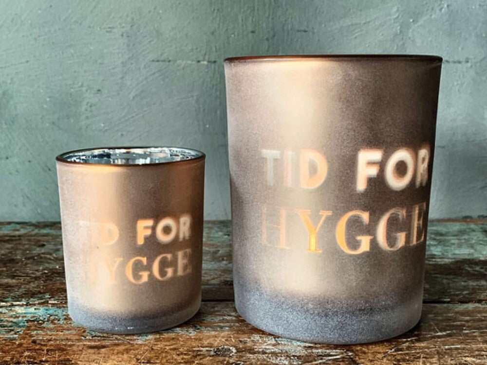 Lysholder "Tid for hygge"
