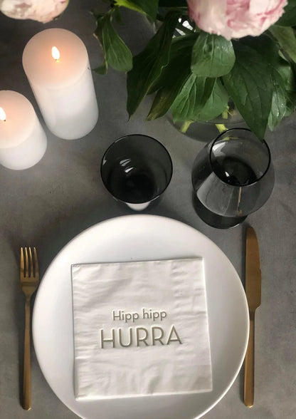 Servietter med tekst